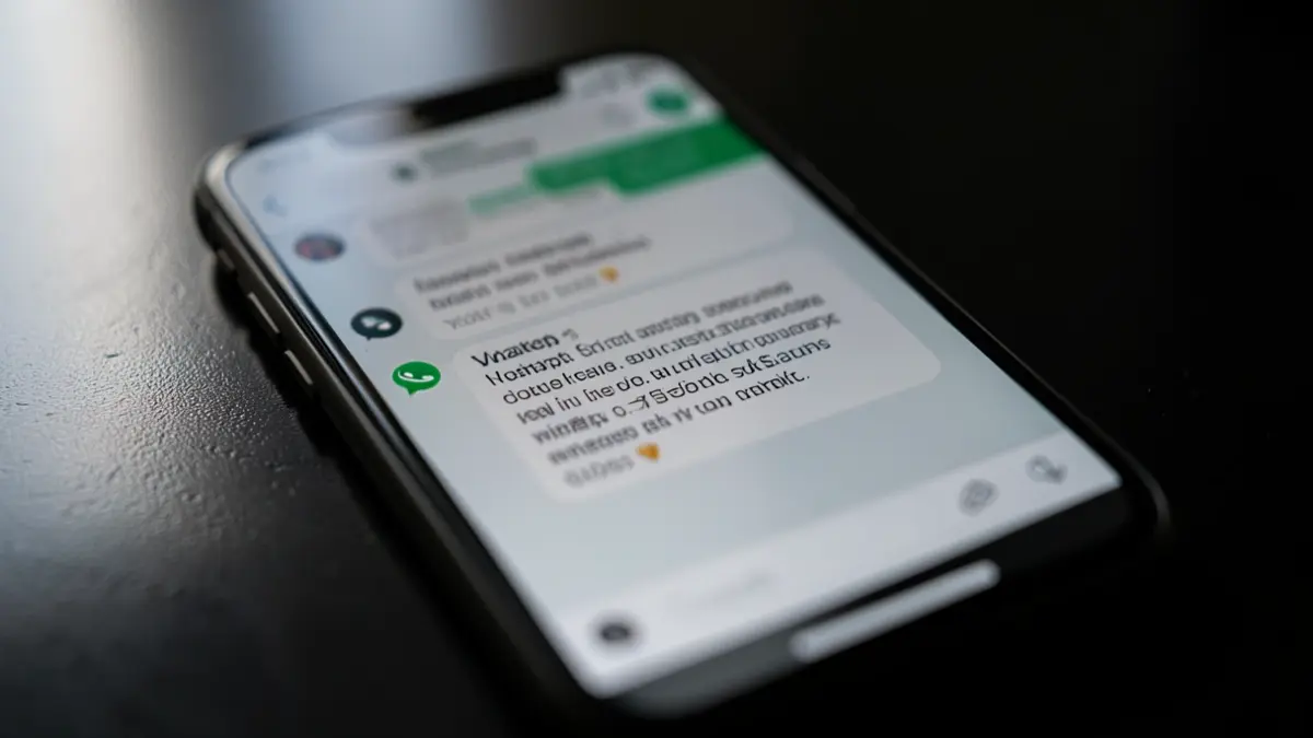 Generic image of a mobile phone displaying a chat.