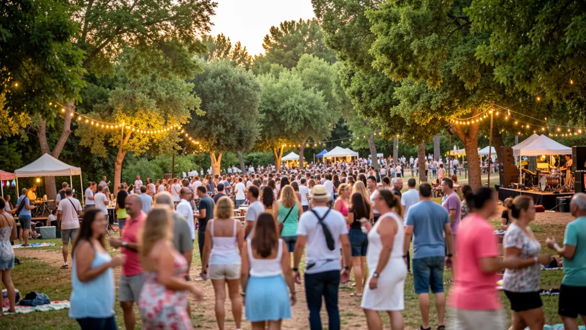 Imatge genèrica d'un festival d'estiu en un paratge natural amb activitats culturals.